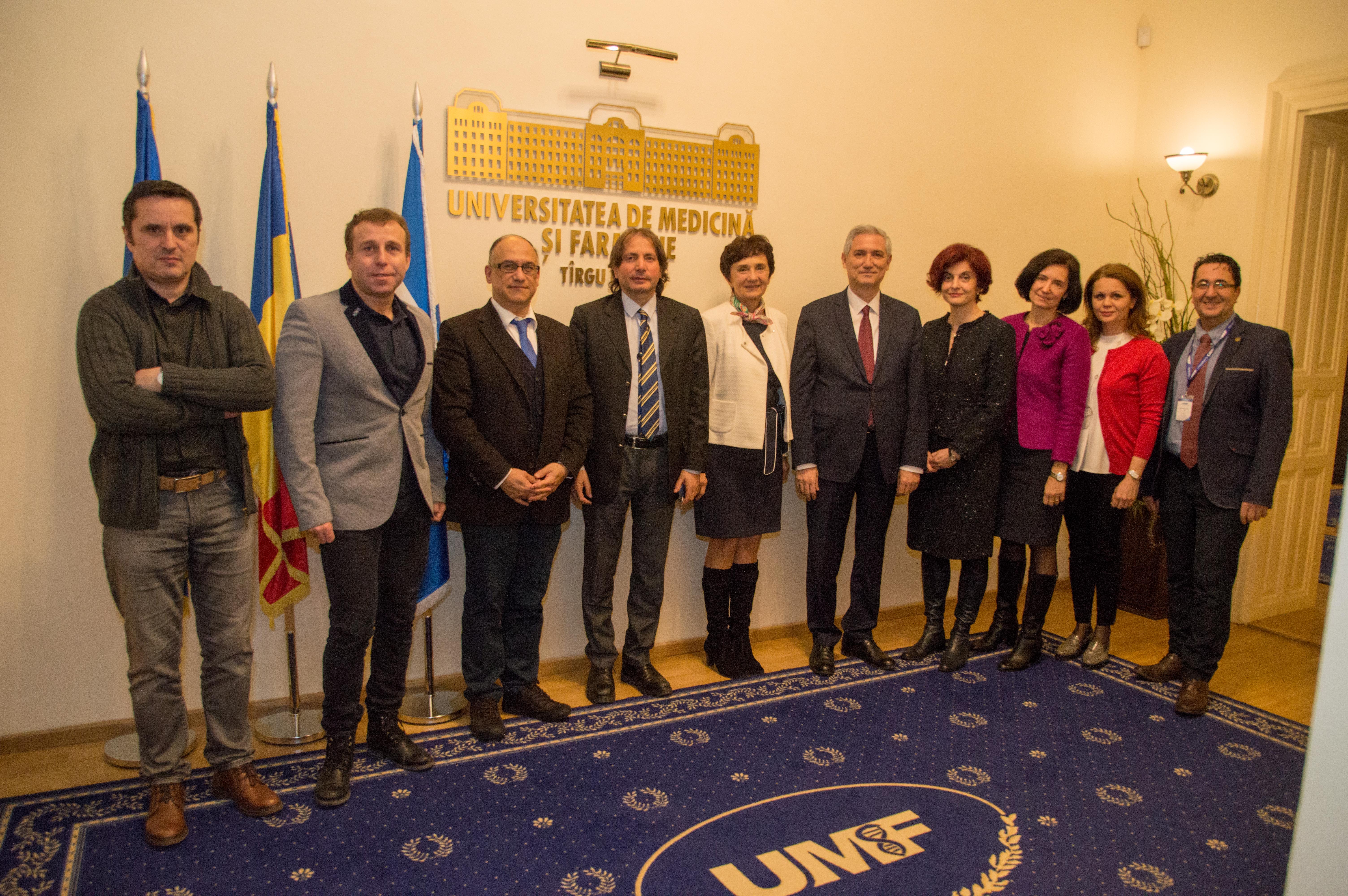 Delegație universitară din Turcia, în vizită la UMF Tîrgu Mureș