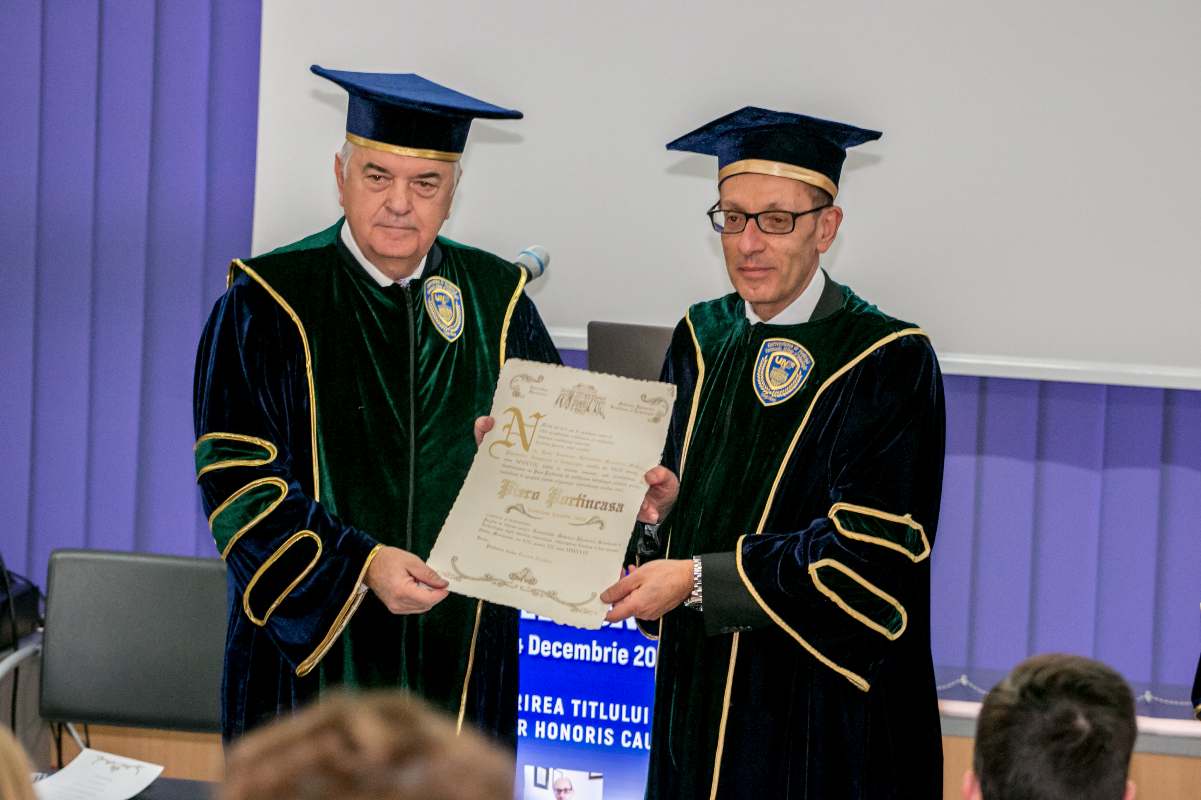 Profesorul Piero Portincasa, Universitatea din Bari, Doctor Honoris Causa al UMFST Târgu Mureș