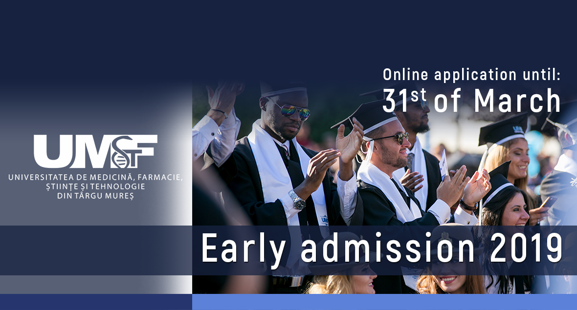 The application process for international students at UMFST Târgu-Mureș has begun! Early admission, a unique admission system for international students