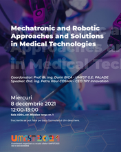 Mechatronic and Robotic Approaches and Solutions for Medical Technologies