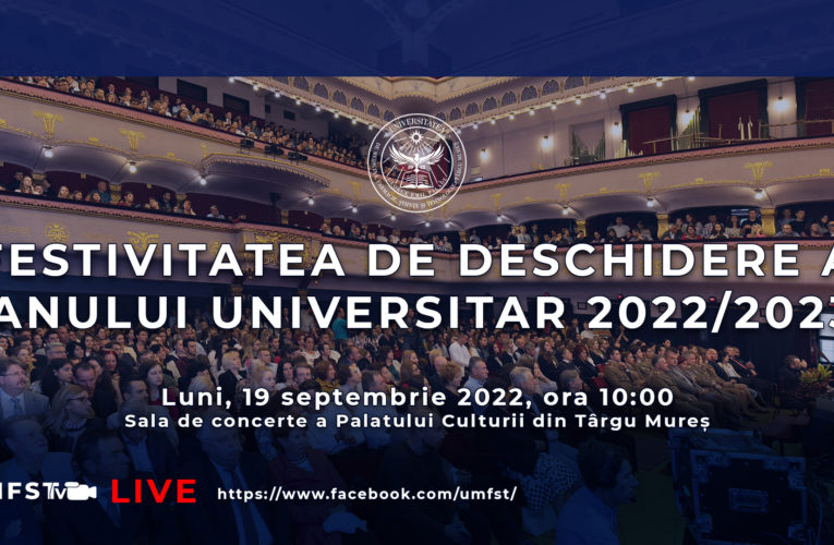 Festivitatea de deschidere a anului universitar 2022-2023