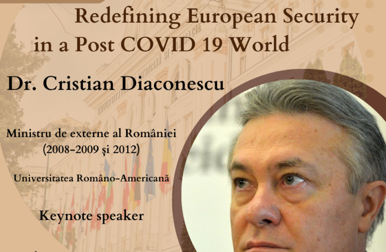 Cristian Diaconescu, ministru de externe al României (2008-2009 și 2012) va susține cu ocazia zilei de 9 mai o prelegere la UMFST